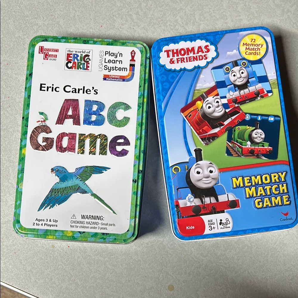Eric Carle ABC Game and Thomas & Friends Memory Match Game